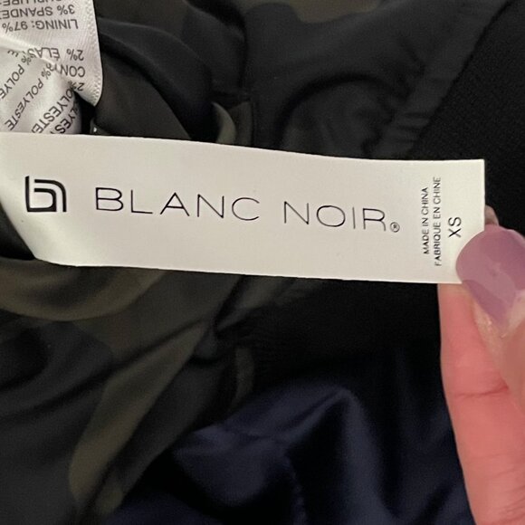 Blanc Noir XS Reversible Camo/Ink Bomber Jacket NEW WITH TAGS - Picture 5 of 9